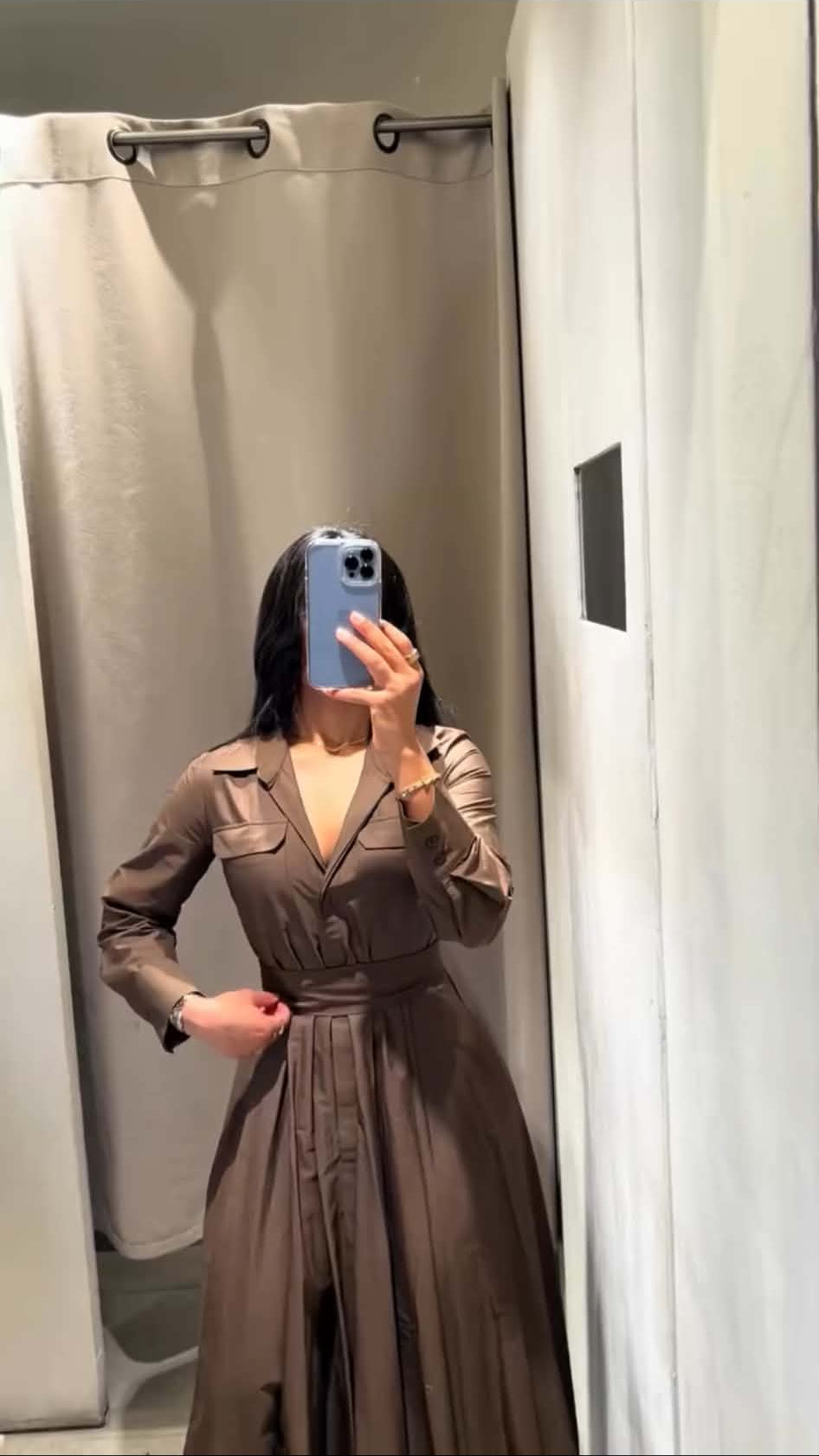 brown poplin