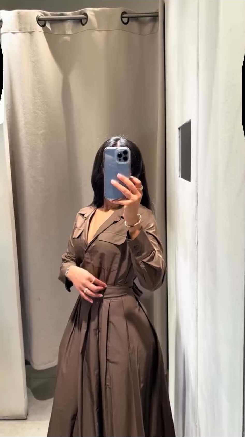 brown poplin